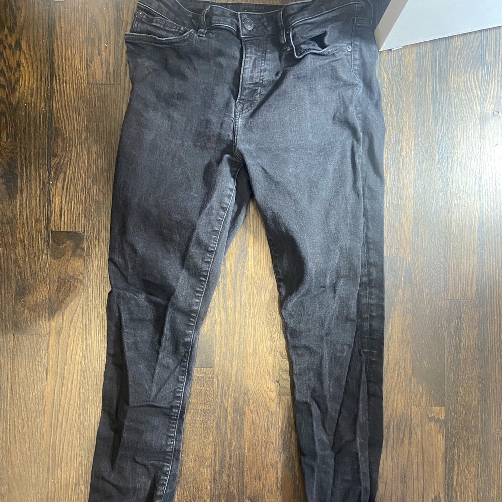 Express black slim jeans 33x32